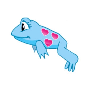 Aqua Heart Frog